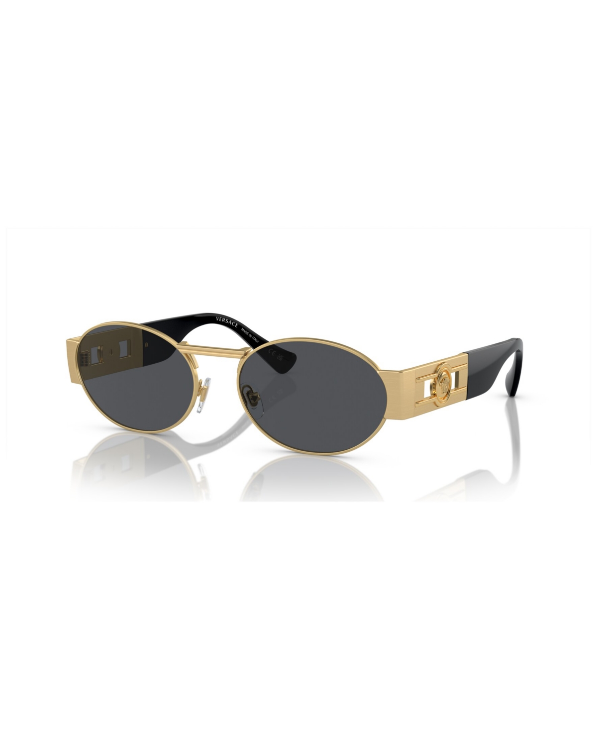 Shop Versace Unisex Sunglasses Ve2264 In Gold