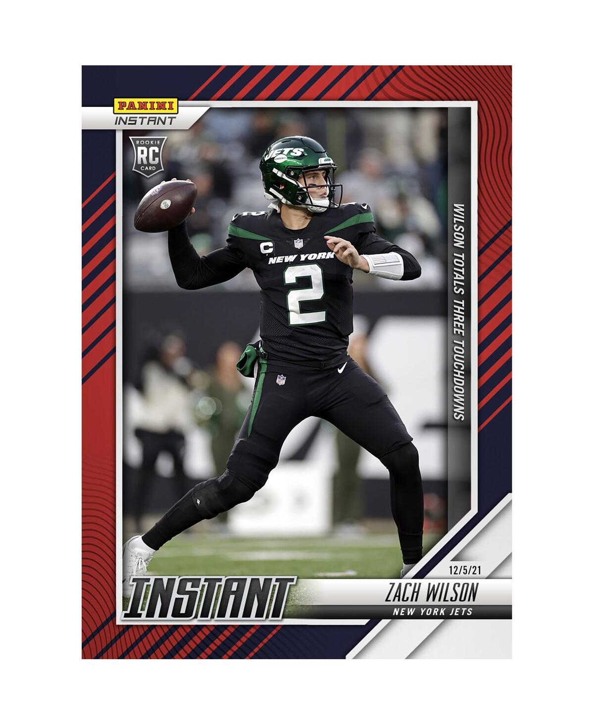 Panini America Zach Wilson New York Jets Parallel  Instant Nfl Week 13 Wilson Totals Three Touchdowns In Multi