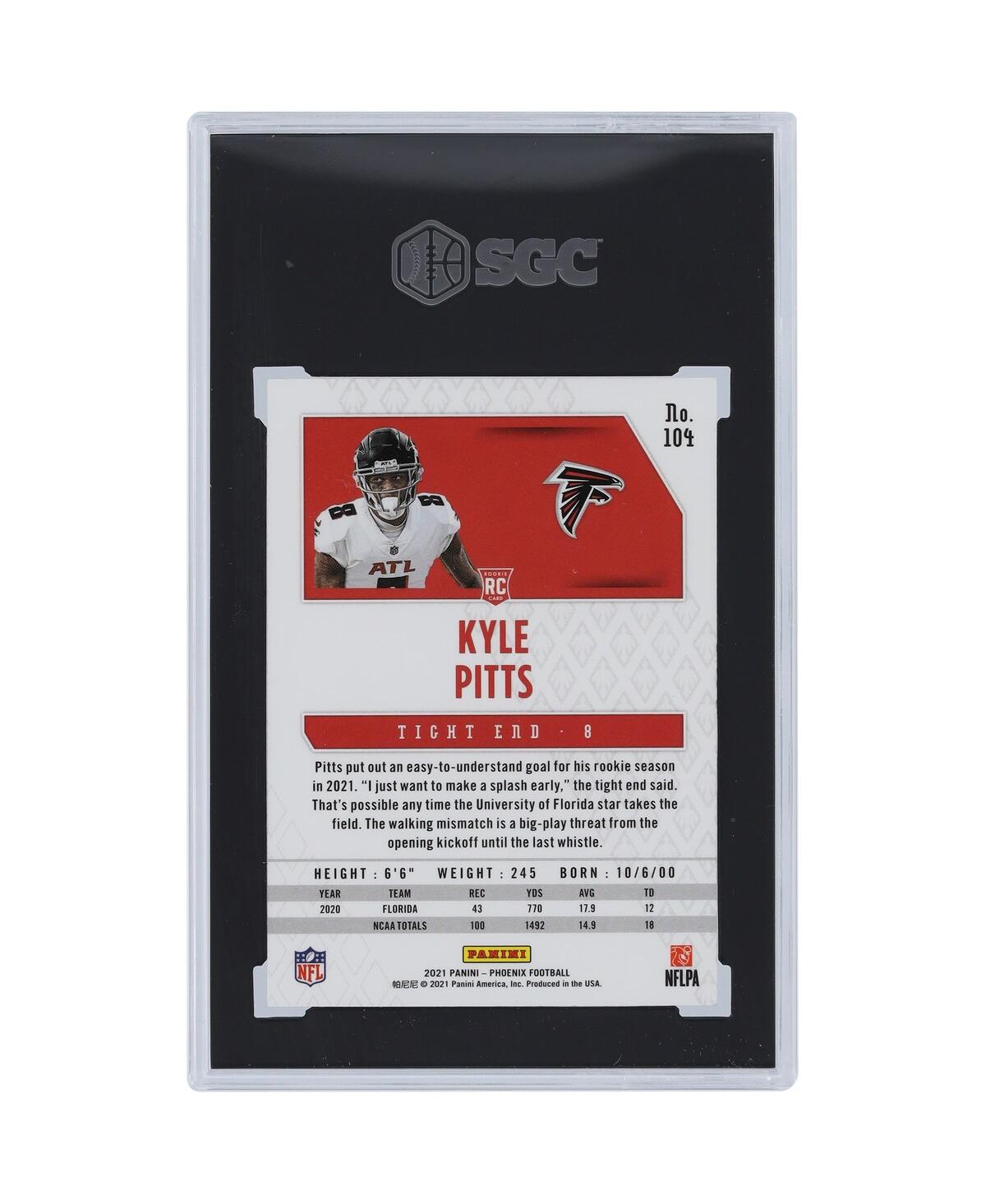 Shop Panini America Kyle Pitts Atlanta Falcons 2021  Phoenix Fire Burst #104 Sgc Authenticated 9 Rookie Ca In Multi
