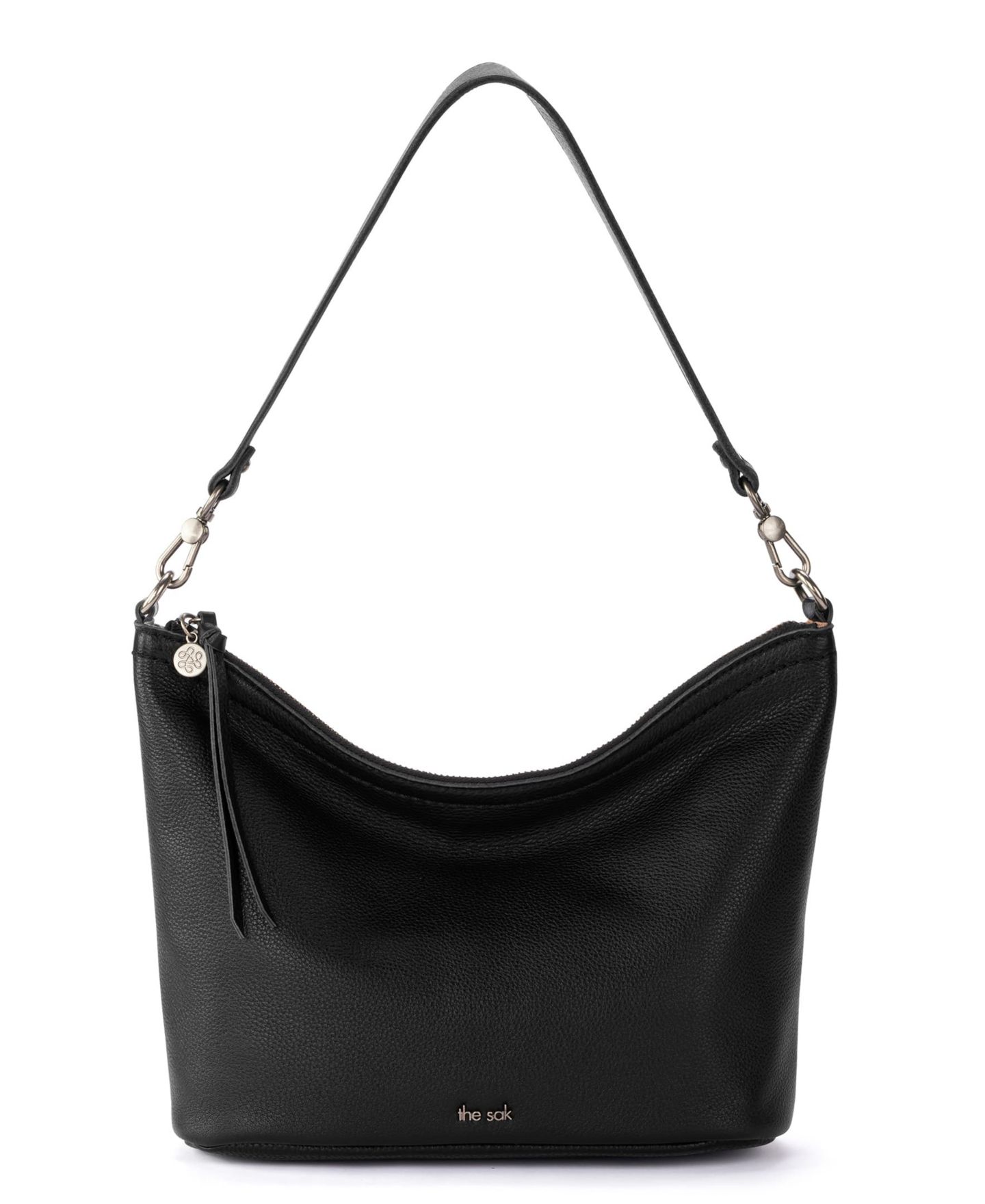 Женская сумка The Sak Jasmine Leather Hobo, цвет: Чёрный — фото 6