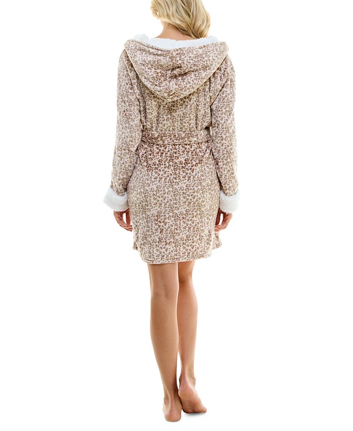 Roudelain Women's Deluxe Touch LeopardPrint Robe Macy's