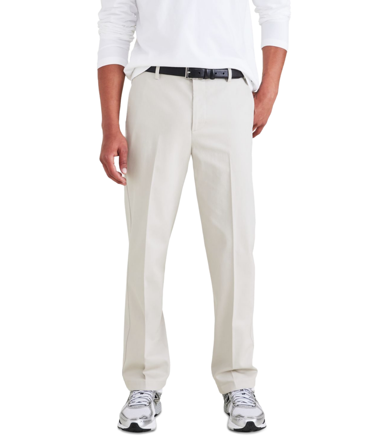 Dockers Men's Big & Tall Signature Straight Fit Iron Free Khaki Pants With Stain Defender In Cloud