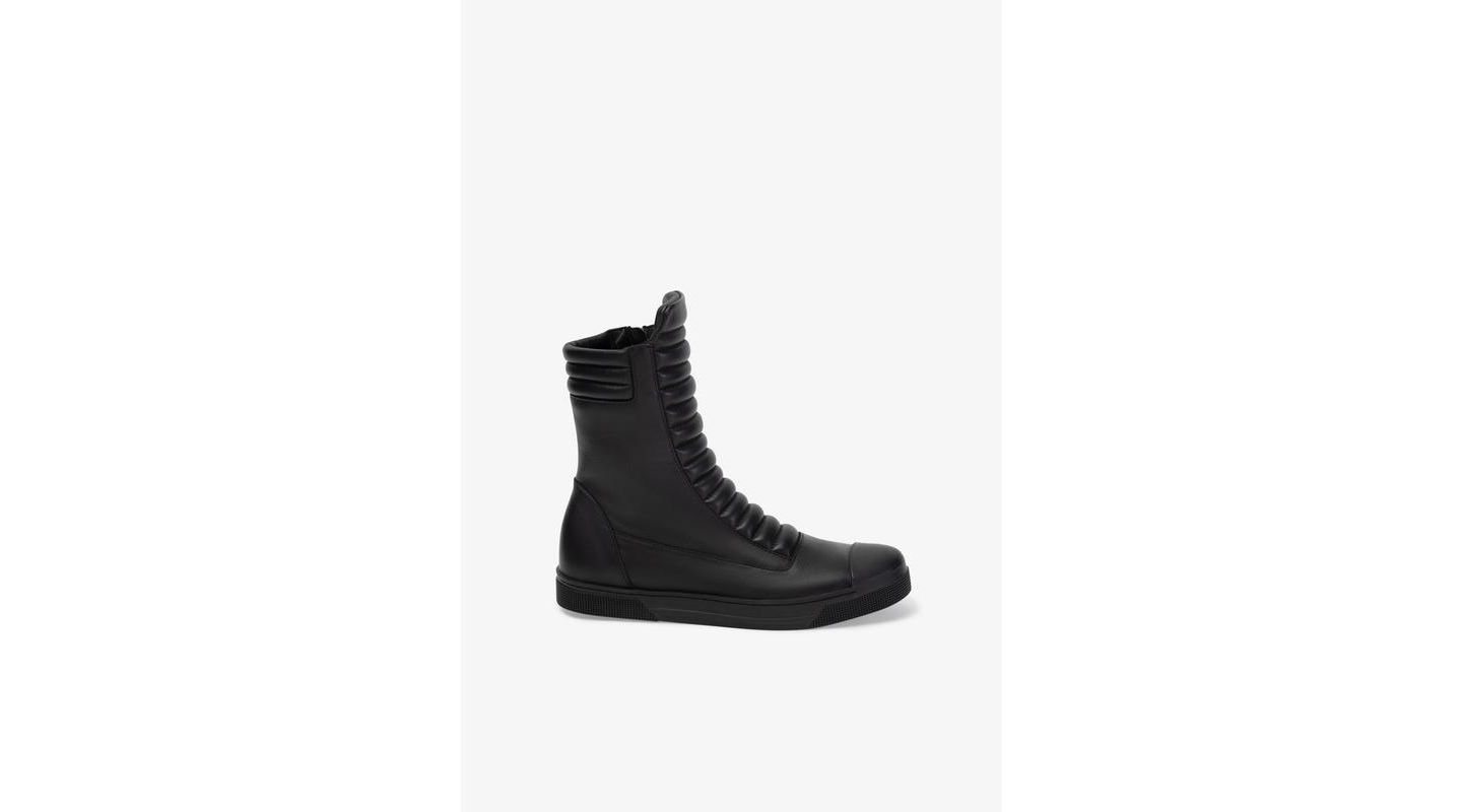 Женские кроссовки Marcella Journey Genuine Italian Leather Side-Zip Sneaker-Sole Ankle, цвет: Чёрный — фото 2
