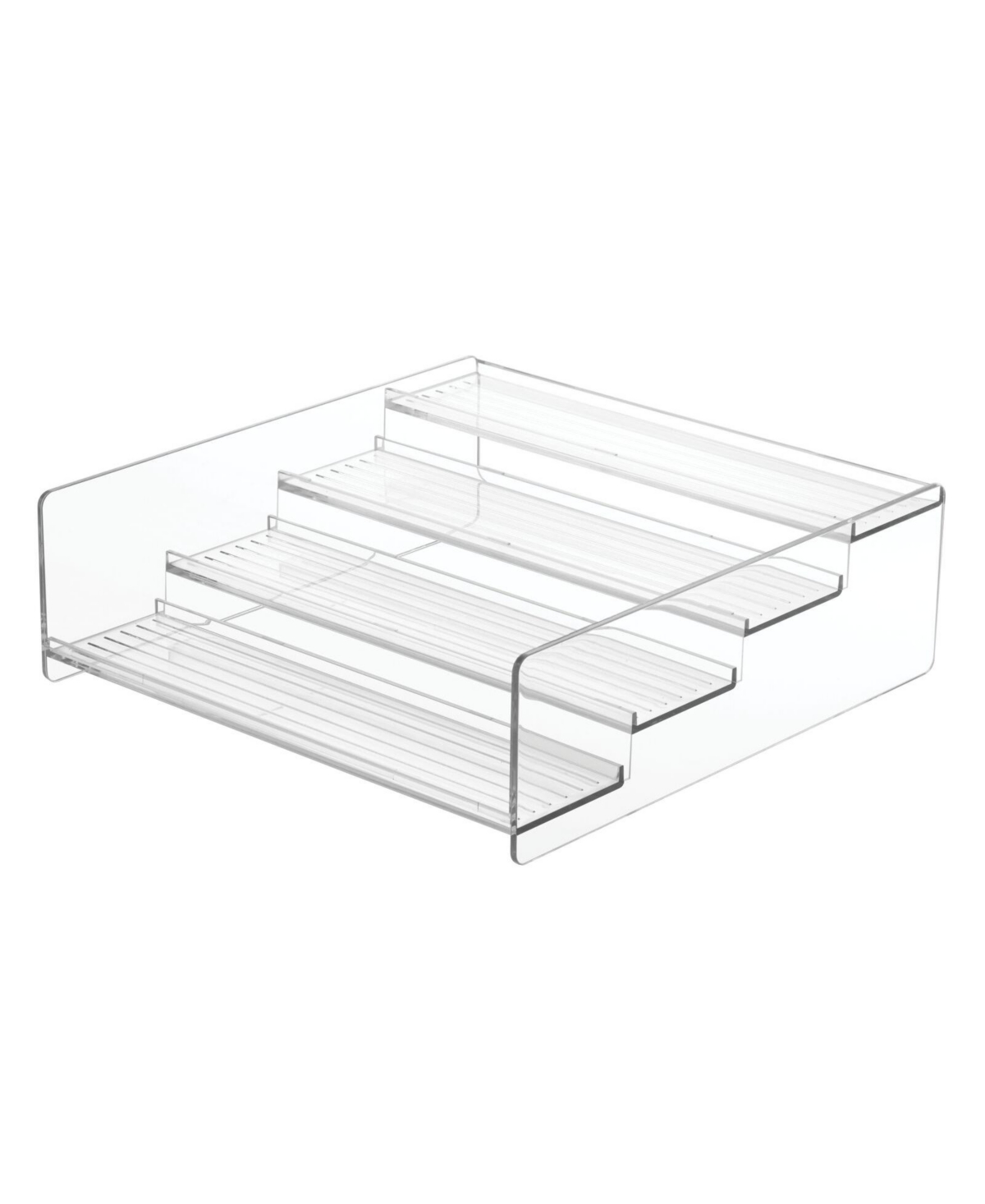 mDesign Plastic Expandable 3-Tier Shelf Rack Organizer - Storage for  Bathroom Vanity, Cabinet, Cupboard, Drawer - Holds Medicine, Vitamins