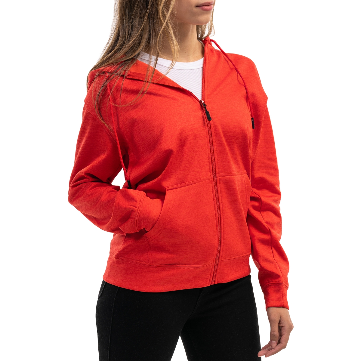 Mio Marino Women's Premium Zip-Up Hoodie with Smooth Matte Finish & Cozy Fleece Inner Lining Sweater with Hood