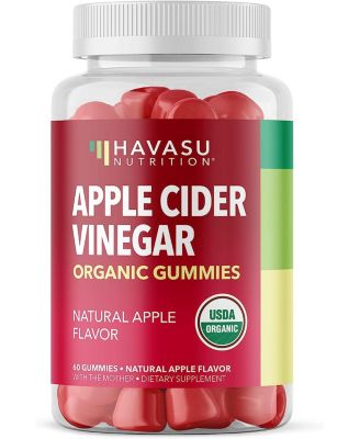 Apple Cider Vinegar Gummies Apple Flavor Havasu Nutrition 60ct 18$