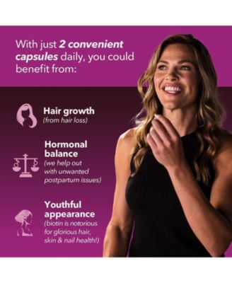 Saw Palmetto + Biotin Capsules, 60ct