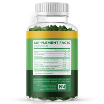 Green Tea Fat Burner Gummies,60ct