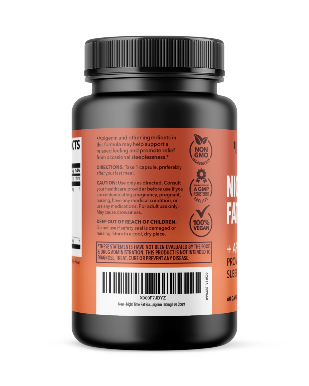 Havasu Nutrition Night Time Fat Burner + Apigenin Capsules, Havasu Nutrition, 60ct