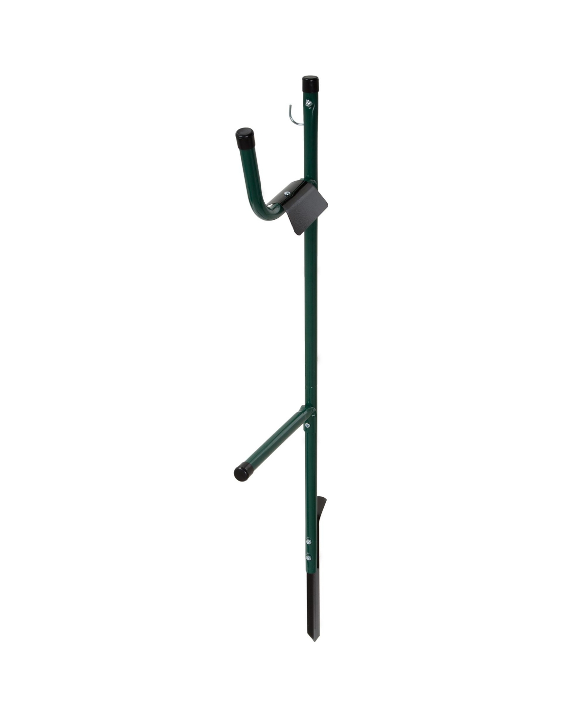 Water Hose Holder Easy-to-Install Garden Hose Storage Metal Rack with Stake - Outdoor Freestanding Hose Reel for Yard or Landscaping by Stalwart - Gre