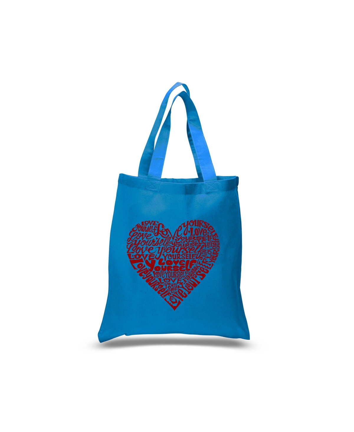 Love Yourself - Small Word Art Tote Bag - Sapphire