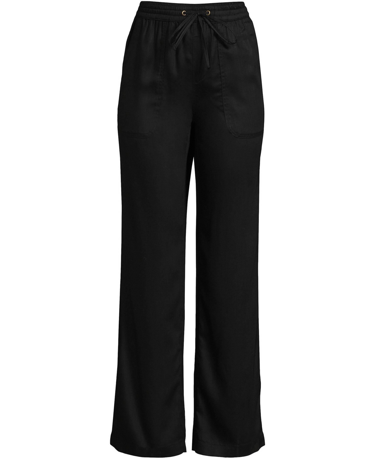 Lands' End Women's Tencel Fiber High Rise Wide Leg Pants