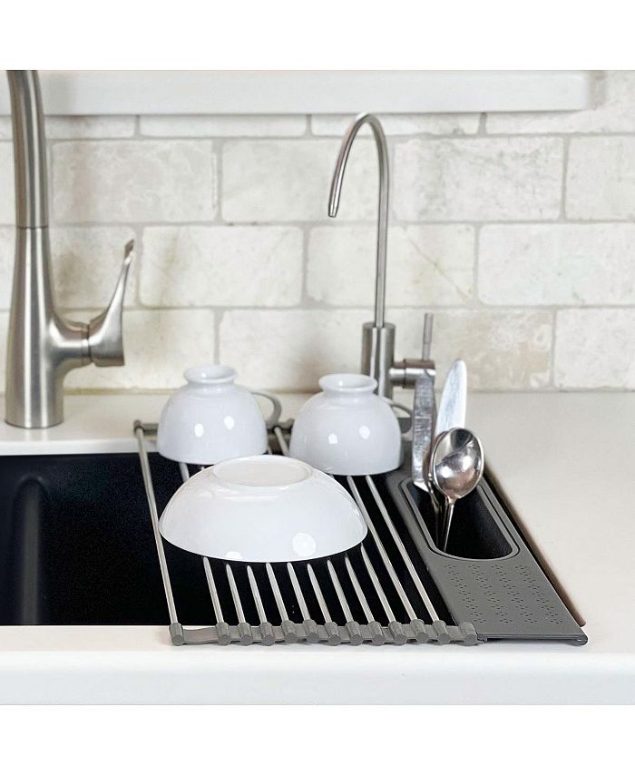Grand Fusion Over the Sink Dish Drying Rack with Utensil Holder Macy's