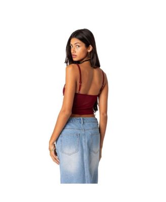 Women's Cressida sheer mesh tank top