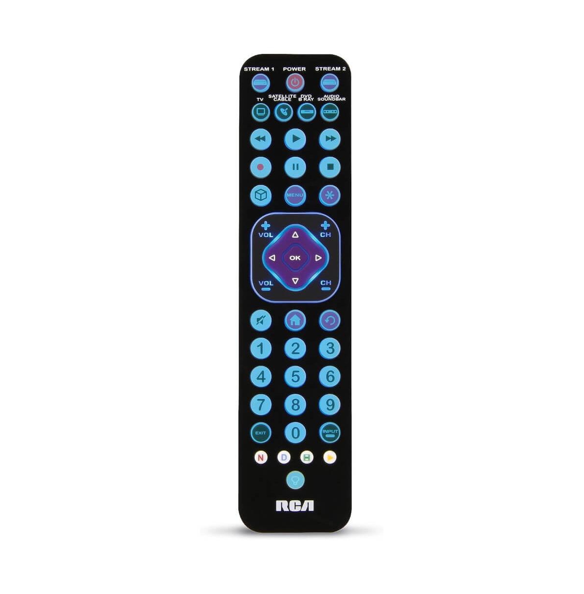 Universal Remote Control Rechargeable -- Black