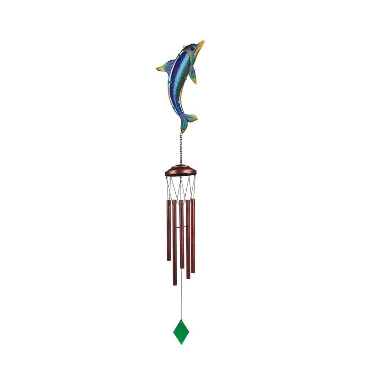 40" Long Blue Dolphin Wind Chime Marine Life - Multi