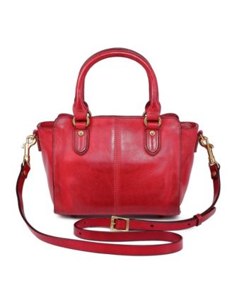 Pansy Small Leather Satchel Bag