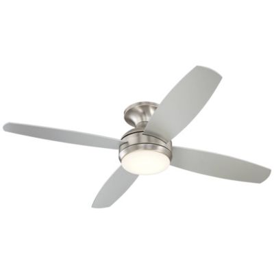 52" Elite Modern Dimmable LED Light Remote Control Hugger Indoor Ceiling Fan