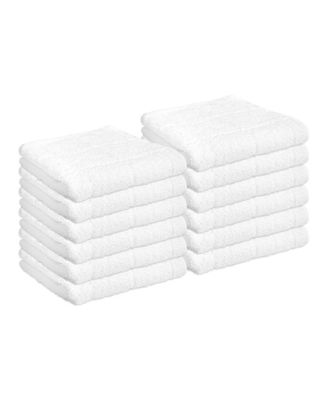 Arkwright Cotton Kitchen Dishcloths (12 Pack, 12x12 in.) Windowpane Stripes