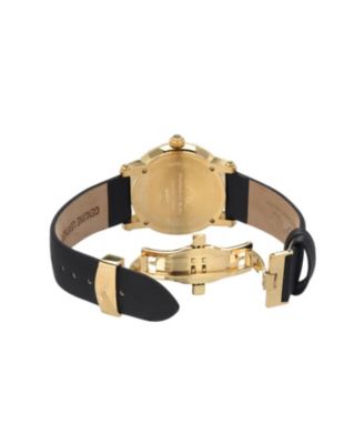 Женские часы Porsamo Bleu на атласном кожаном ремешке с топазом Genevieve