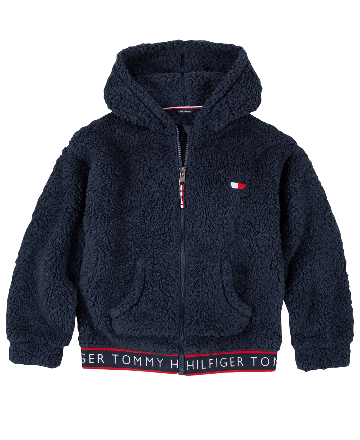 Tommy hilfiger blue zip up hoodie best sale