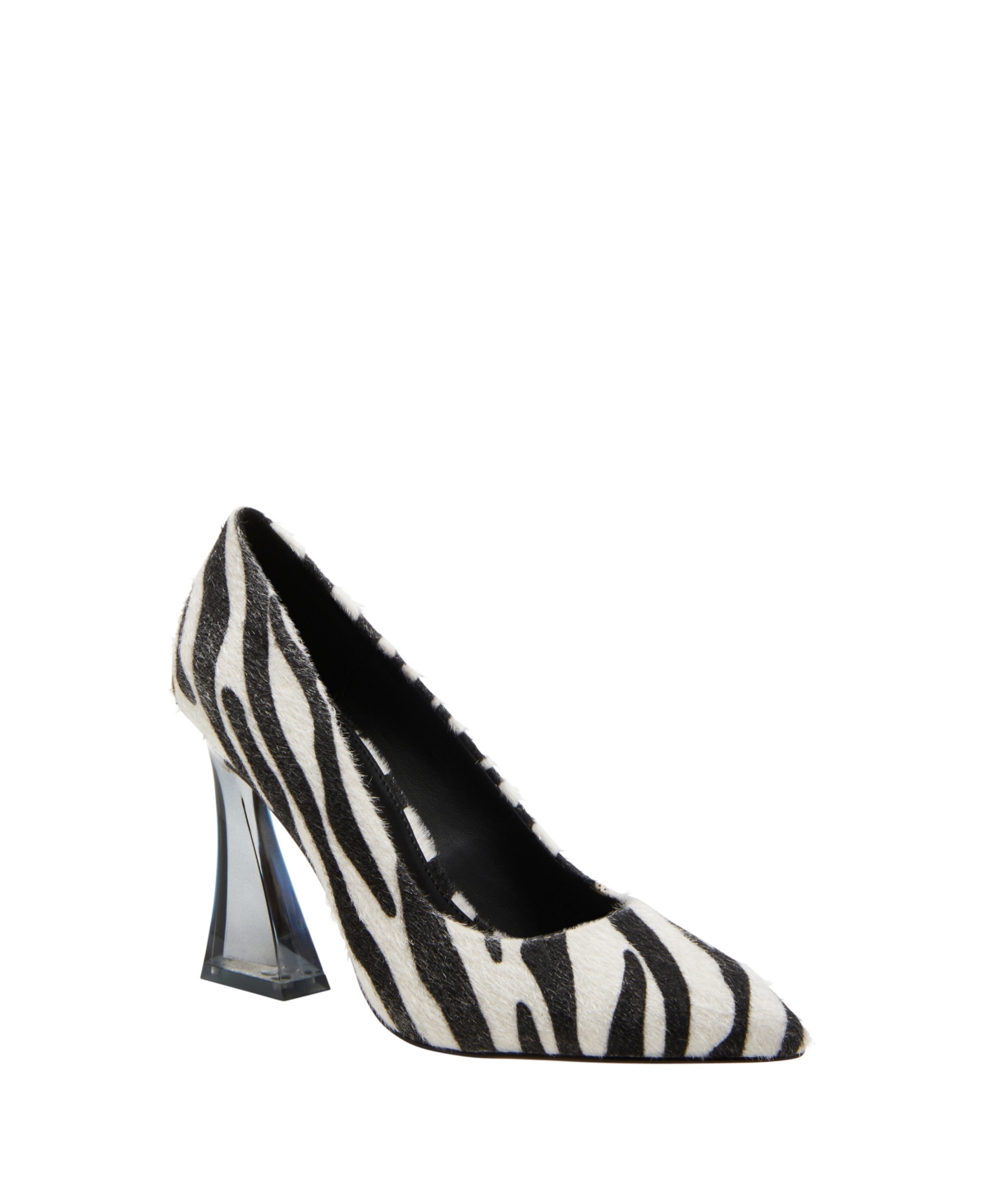 Shop Katy Perry Women's The Lookerr Square Toe Lucite Heel Pumps In Zebra Multi