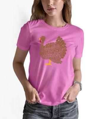 Women's Thanksgiving Word Art Short Sleeve T-shirt