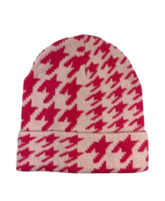 Houndstooth Cuff Beanie