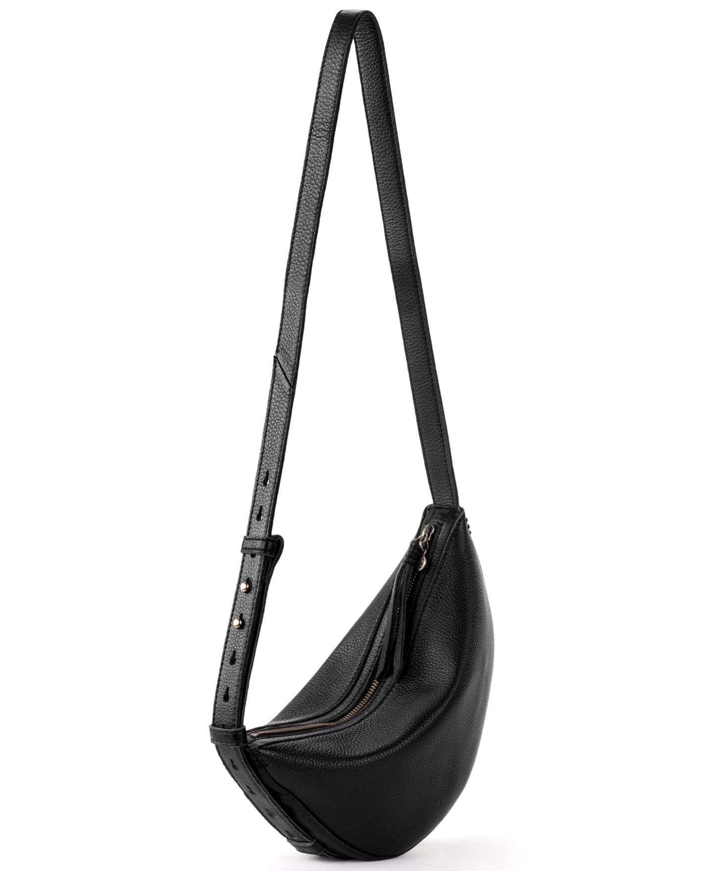 Женская сумка The Sak Tess Sling Mini Crossbody Handbag, цвет: Чёрный кожаный — фото 3