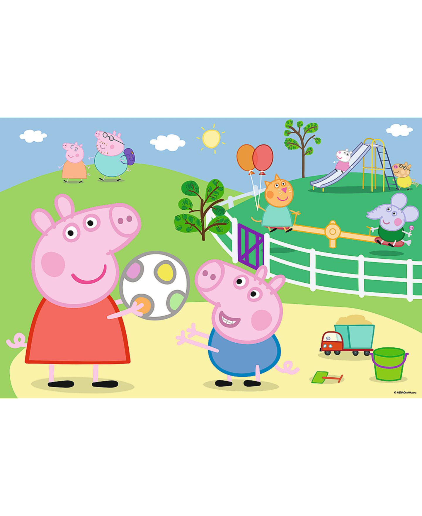 Детская игрушка Trefl 60 Piece Puzzle - Peppa Pig's Fun with Friends, цвет: Разноцветный — фото 2