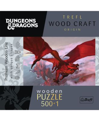 Wood Craft 501 Piece Wooden Puzzle - Dungeons & Dragons - Ancient Red Dragon