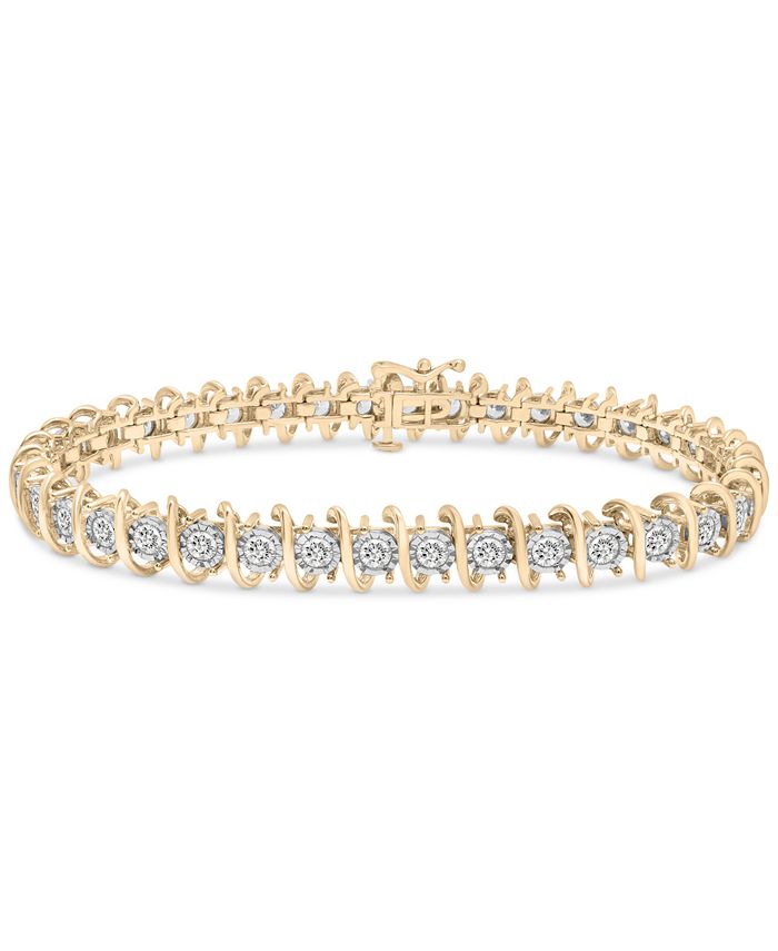 Macy's Diamond Tennis Bracelet (3 ct. t.w.) in 10k Gold, Created for