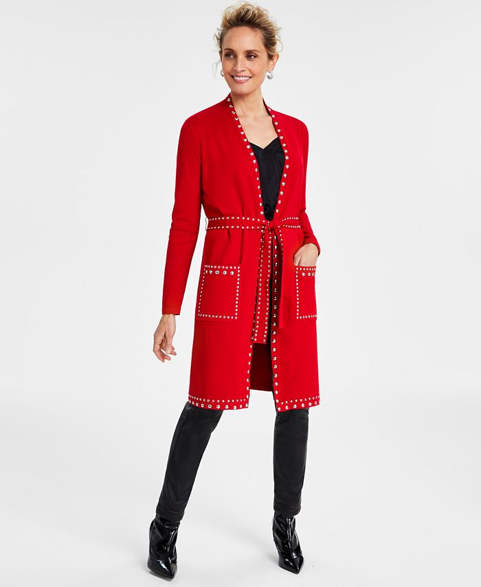 I.N.C. International Concepts Women's Studded Cardigan, Created for Macy's  - Macy's