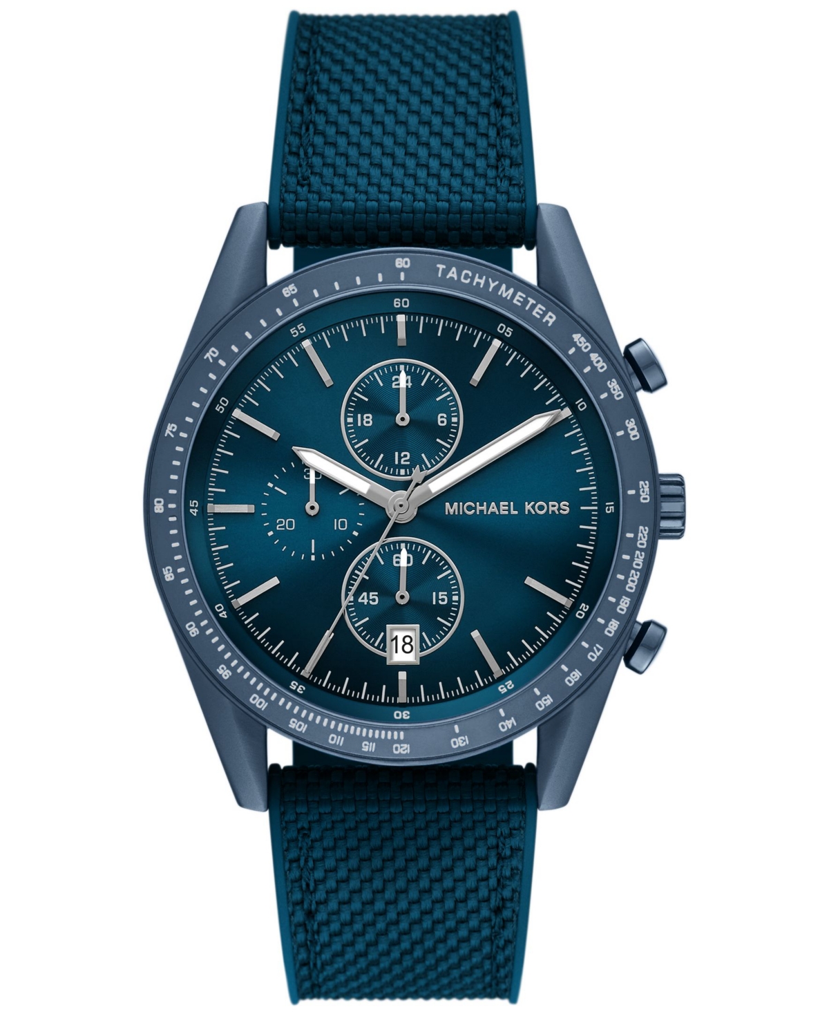 Michael Kors Men's Accelerator Chronograph Navy Nylon Watch 42mm