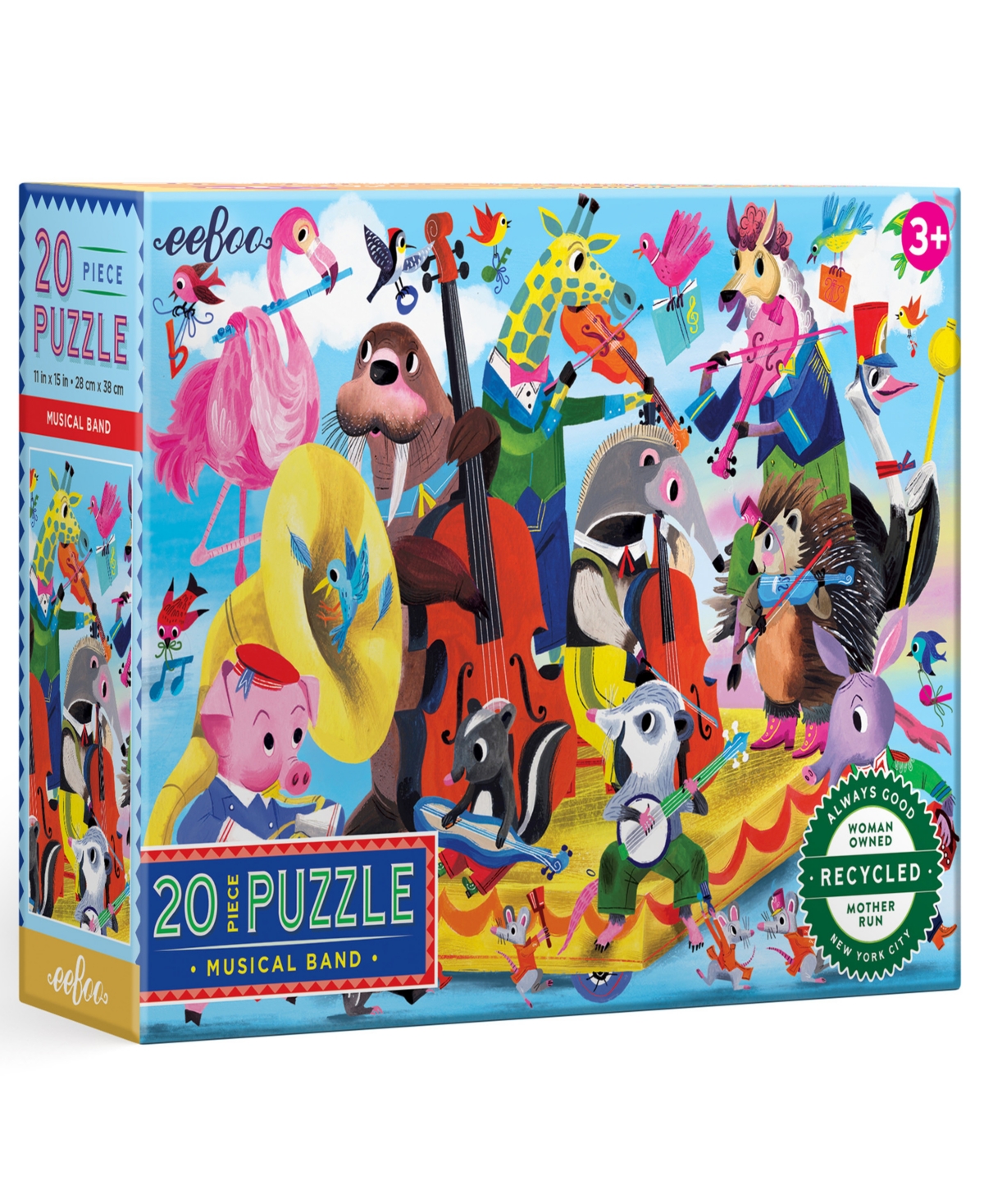 Eeboo Kids' Musical Band Puzzle In Multi