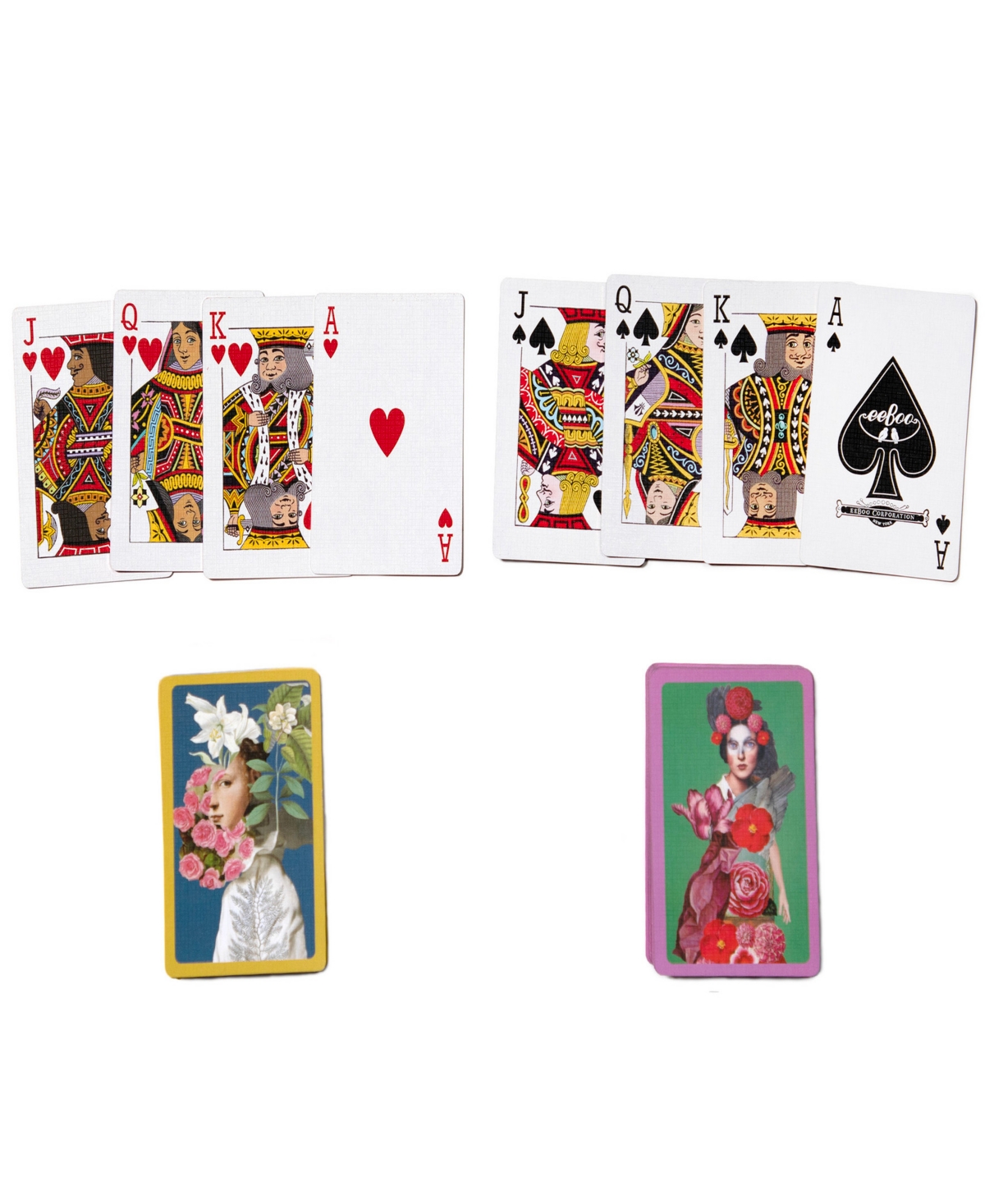 Shop Eeboo Sarah's From The Garden Bridge Playing Card Set In Multi