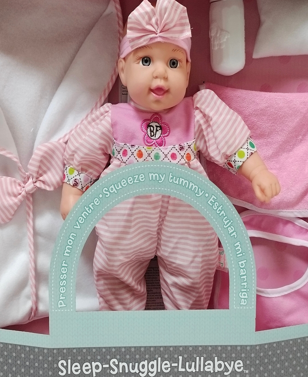 Shop Baby's First By Nemcor 13" Sleep, Snuggle, Lullaby Baby Doll In Multi
