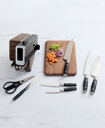 Ninja Foodi NeverDull Premium Wood Series 13 Piece Knife System with Built-in Sharpener Set, K52213 - Walnut and Black