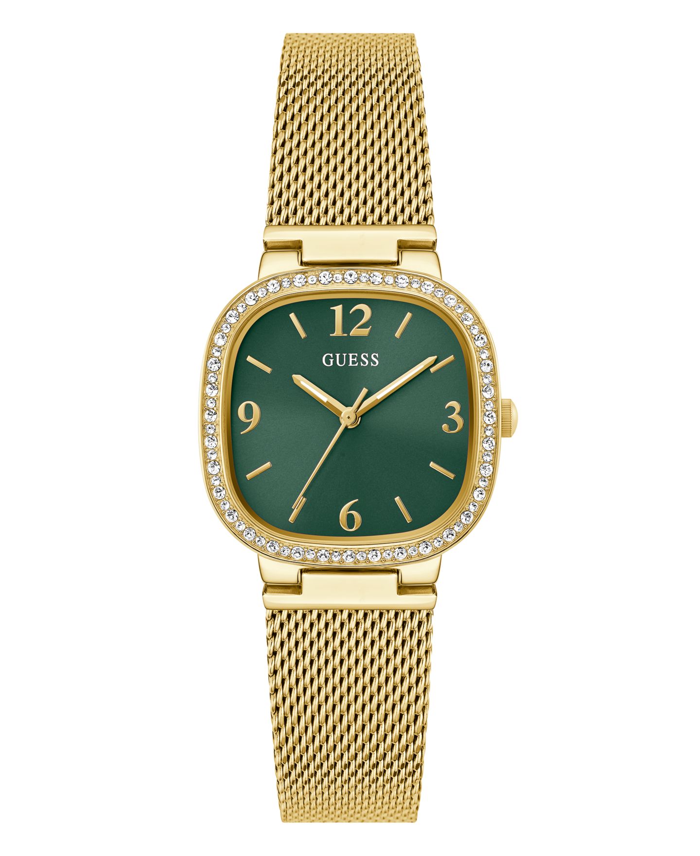 Женские часы GUESS Analog Gold-Tone Stainless Steel and Mesh Watch 32mm — фото 1