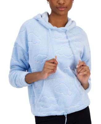 Baby blue clearance fluffy hoodie