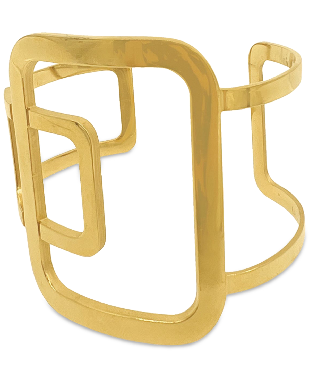 14k Gold-Plated Sculptural Cuff Bracelet - Gold