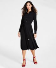 Macy's tommy hilfiger shop black dress