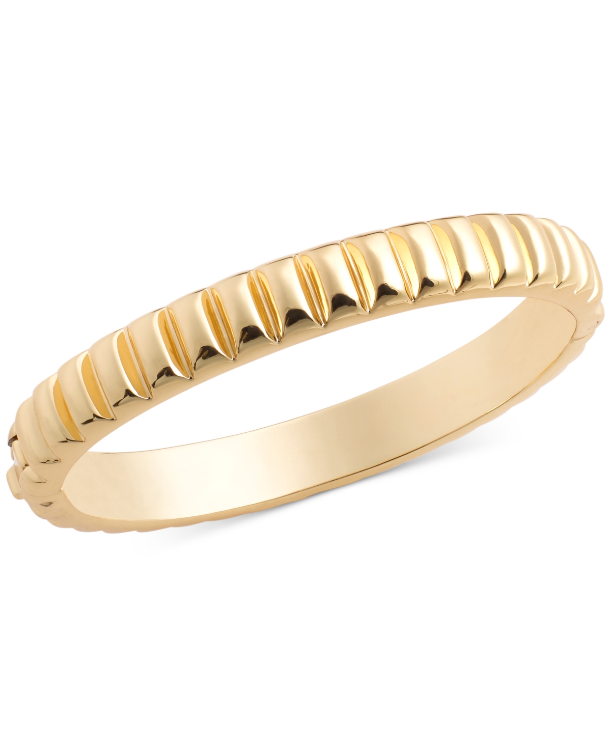 Gold-Tone Thin Textured Bangle Bracelet, Created for Macy's - Gold