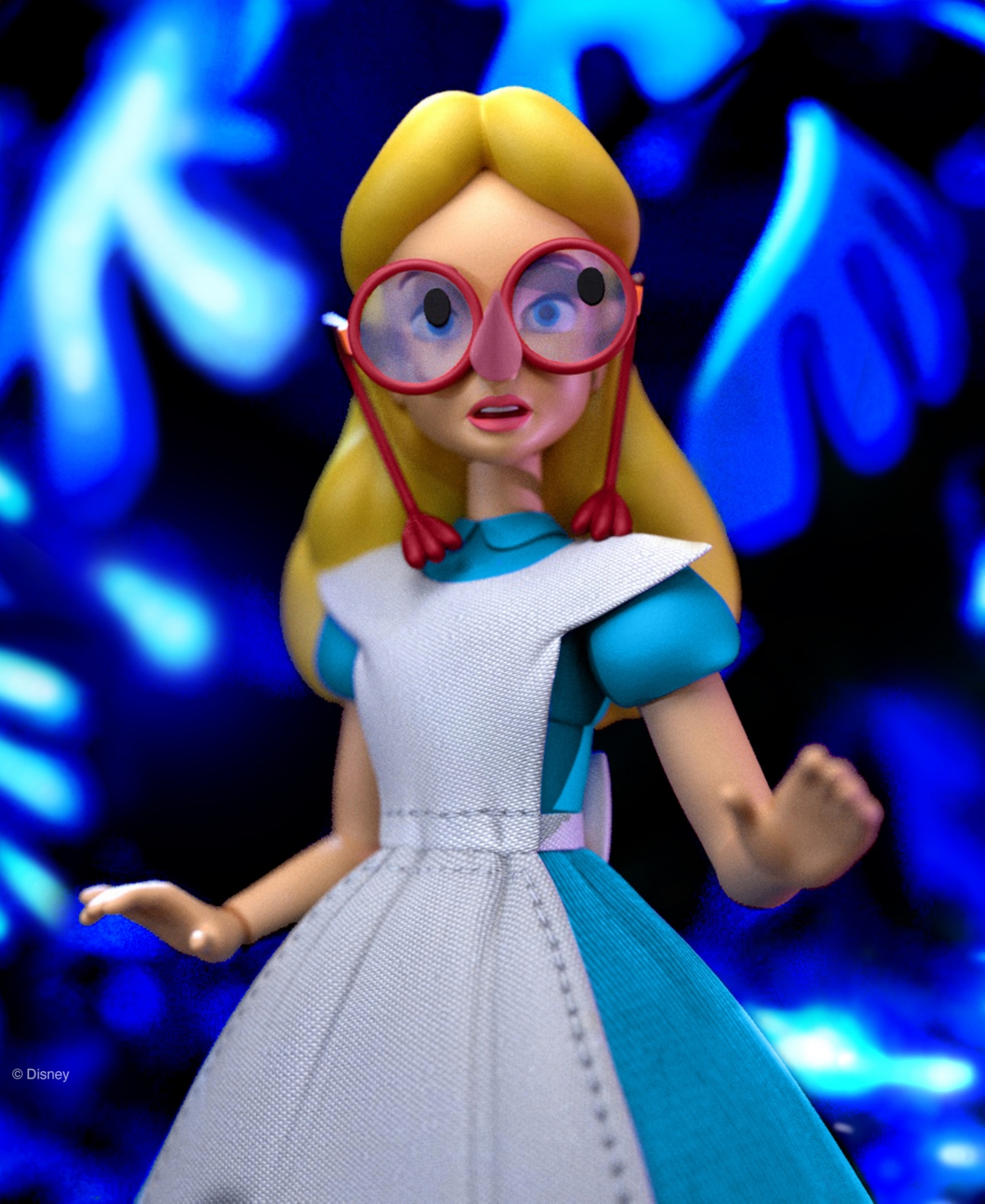 SUPER 7 DISNEY ALICE IN WONDERLAND ALICE 7" ULTIMATES, ACTION FIGURE 