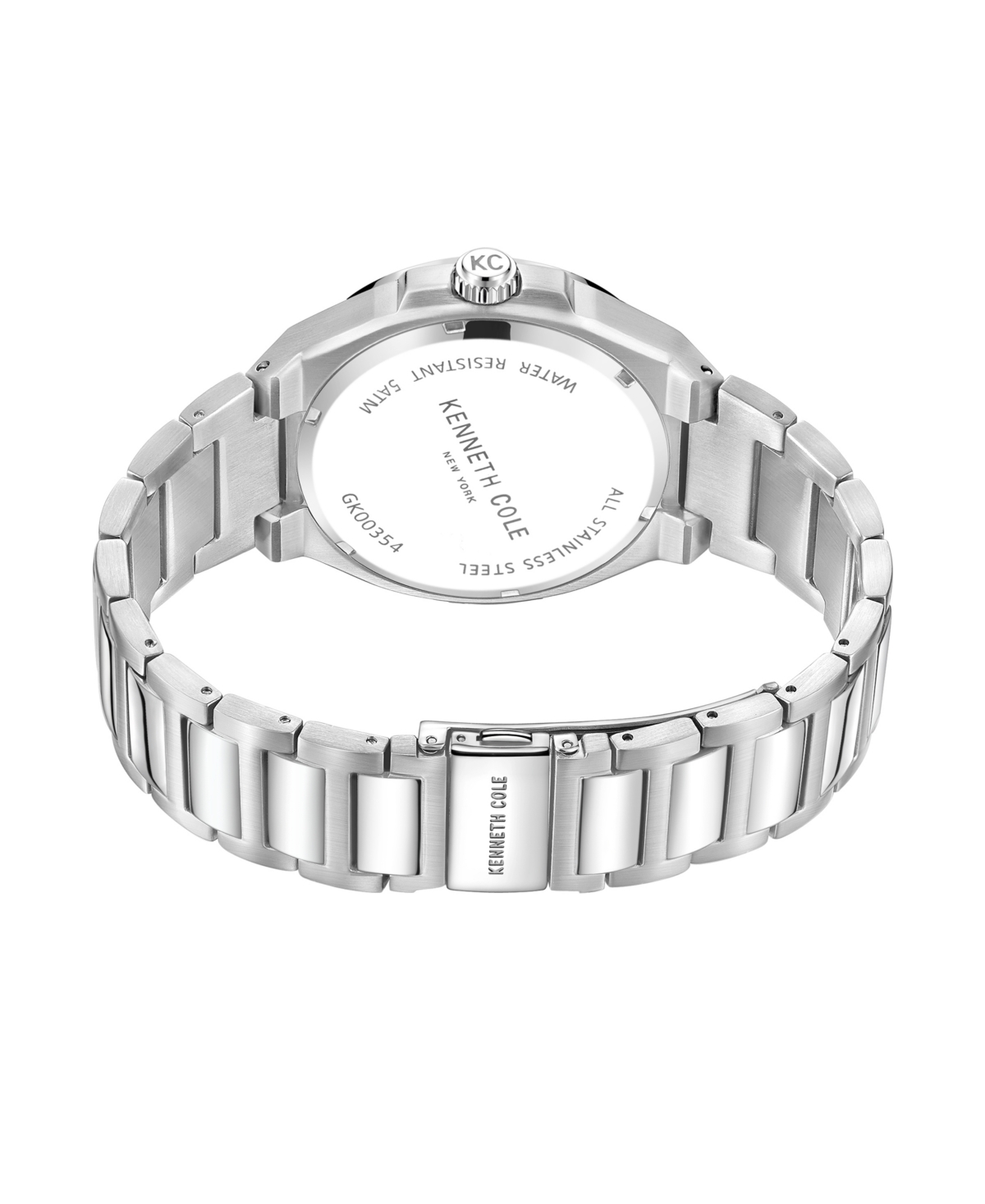 Shop Kenneth Cole New York Dress Men's Silver-tone Stainless Steel Watch 43.5mm