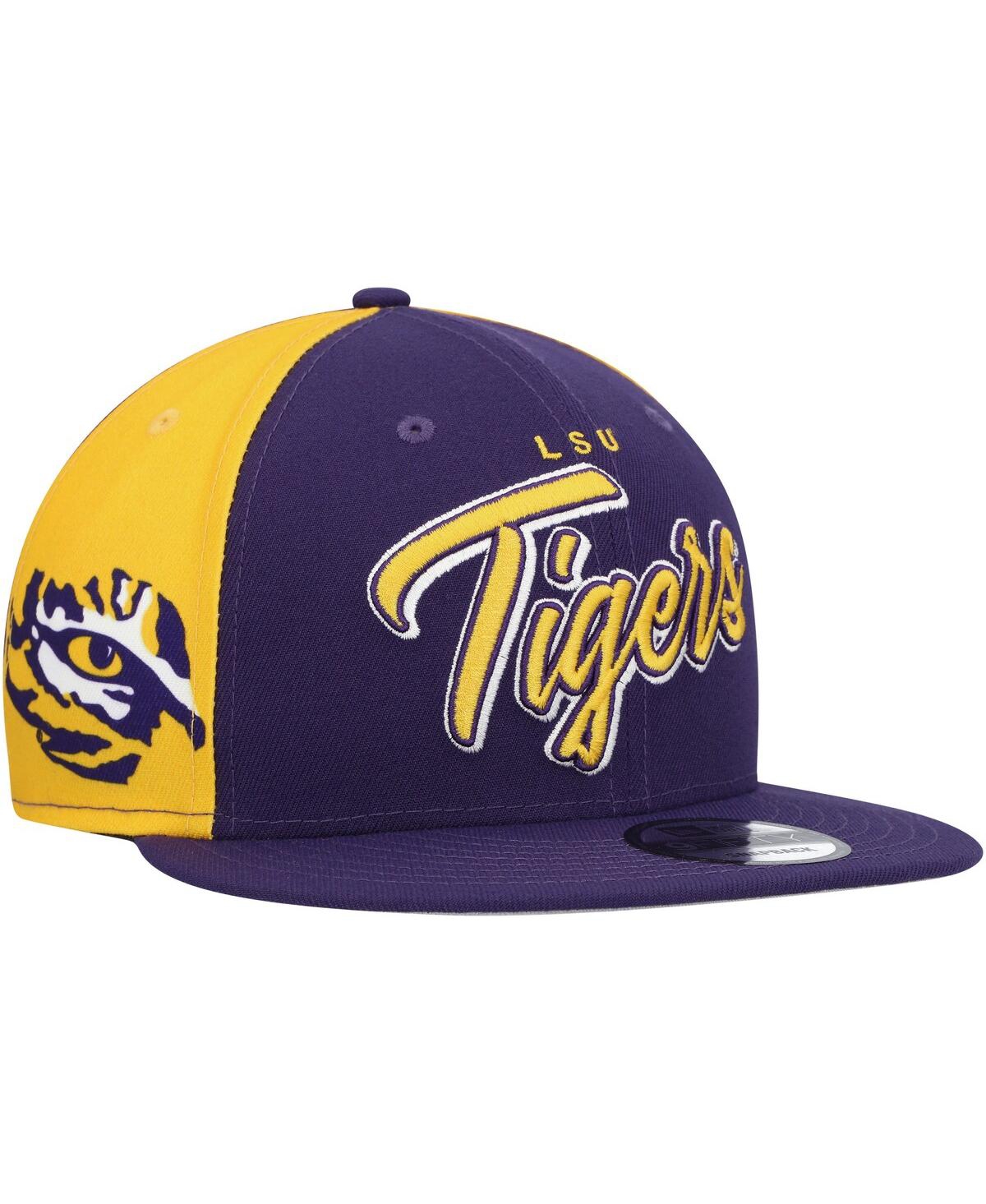 Shop New Era Men's  Purple Lsu Tigers Outright 9fifty Snapback Hat
