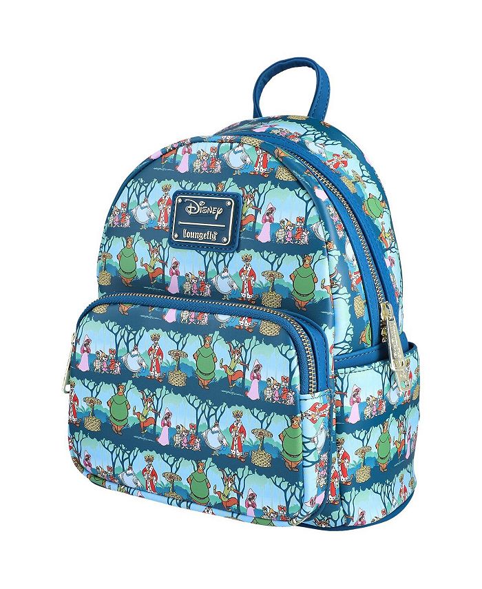 Loungefly Care Bears Allover Print Mini Backpack – Nylon, Compact Size 9x10.5x4.5 Inches, Multi-Color