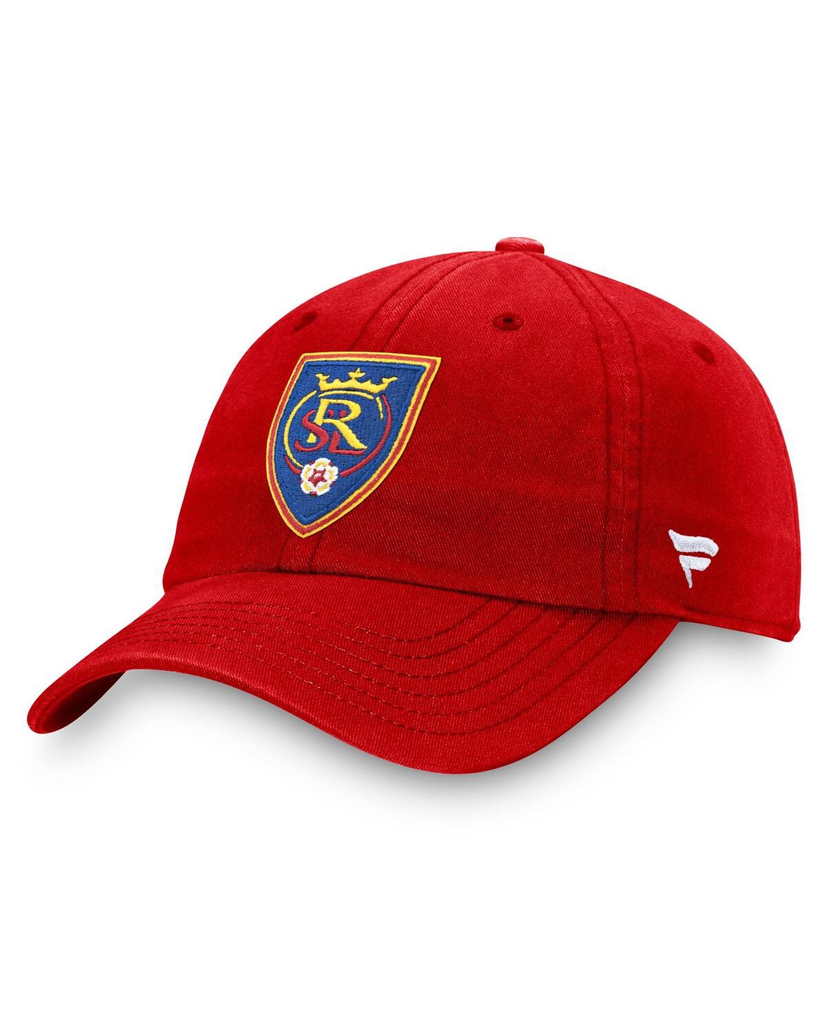 Fanatics Men's  Cardinal Real Salt Lake Fundamental Adjustable Hat In Red