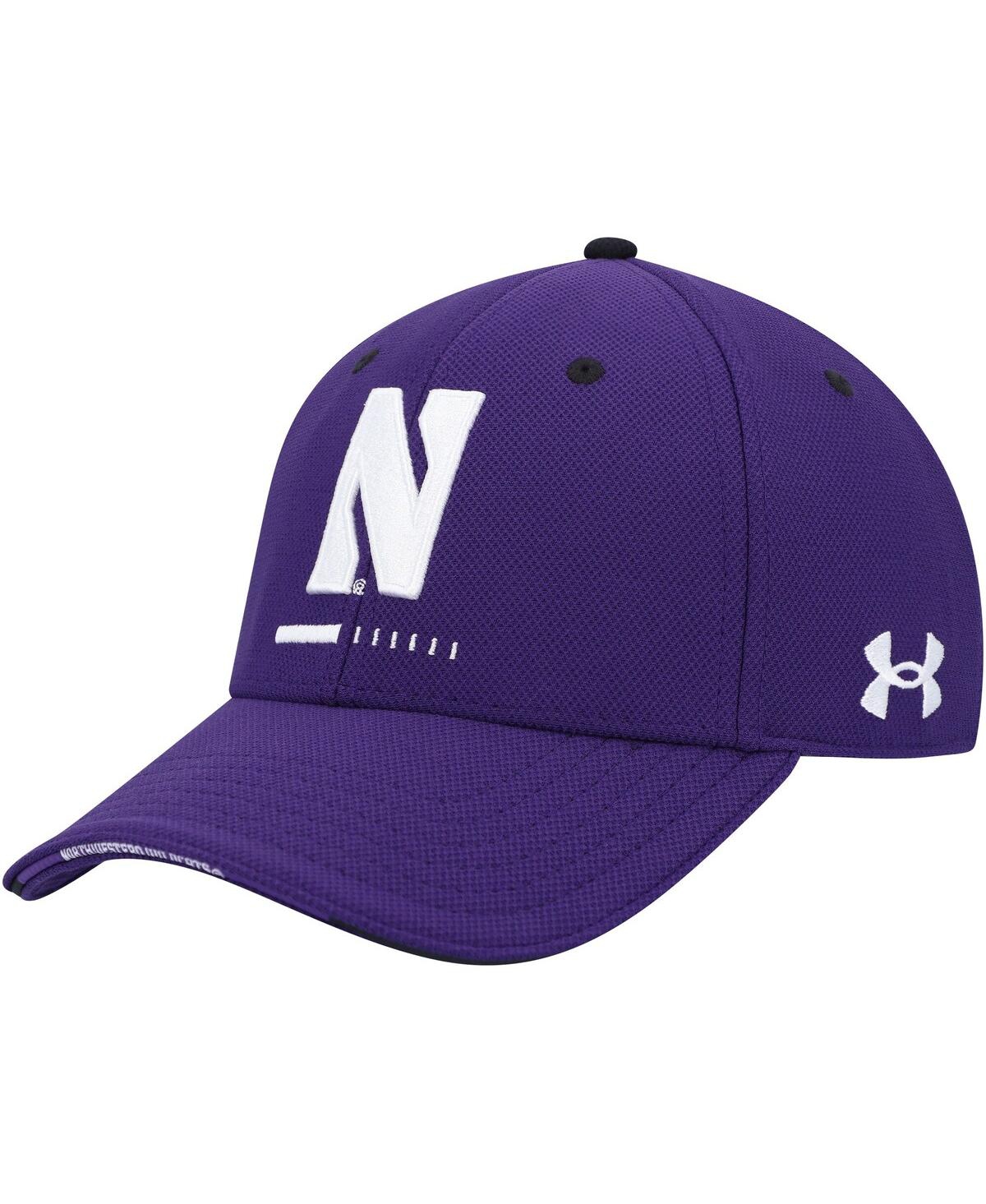 Shop Under Armour Men's  Purple Northwestern Wildcats Blitzing Accent Performance Adjustable Hat