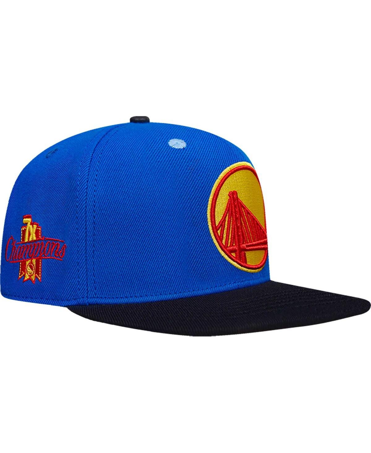 Shop Pro Standard Men's  Royal Golden State Warriors 7x Nba Finals Champions Any Condition Snapback Hat
